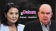 Keiko Fujimori y Rafael López Aliaga irían a segunda vuelta, según flash electoral de Datum