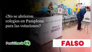Es falso que no se abrieran colegios en Pamplona Alta: centros de votación sí funcionaron y registran votos