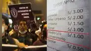 Estudiantes convocan marcha por el respeto al medio pasaje universitario tras alza de tarifas: ''Es ley, no un favor''