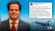 Embajador de EE.UU se enoja por cancelación de la compra de los cazas F-16 Block 70