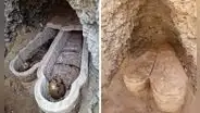 Arqueólogos descubren en Egipto una momia con papiro de La Ilíada de Homero y lenguas de oro