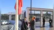 Corte Superior de Justicia de Moquegua conmemora su 22° aniversario con ceremonia de izamiento del pabellón nacional