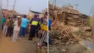 Combi se despista e impacta contra vivienda en Jicamarca: accidente deja una mujer fallecida y escolares heridos