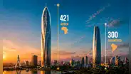 África revolucionará la arquitectura con un rascacielos de 421 metros con ‘doble piel’ que superaría incluso al más alto de Sudamérica