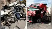 Impacto frontal entre miniván y tráiler cisterna dejó diez fallecidos y múltiples heridos en carretera Puno-Arequipa