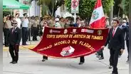 Corte Superior de Justicia de Tumbes celebró su 25° aniversario con desfile institucional