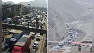 Reportan intenso tráfico en la Via Evitamiento a pocas horas del Día de la Madre tras obras en Carretera Central
