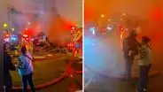 Fuerte incendio afecta viviendas en Villa El Salvador: al menos 8 unidades de bomberos atienden la emergencia