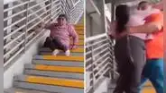 Mujer se arrastró por escaleras en estación de la Línea 1 del Metro de Lima ante falta de ascensor operativo
