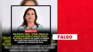 Es falso que Dina Boluarte anunció que sería ministra de Justicia en un gabinete de Keiko Fujimori