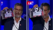 Llaman la atención al médico José Recoba de Fuerza Popular por mostrar una foto de Pedro Castillo durante el debate