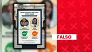 Es falsa la encuesta que atribuye 95% de intención de voto a Roberto Sánchez a nivel nacional, al igual que los supuestos carteles que la difunden en Lima