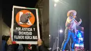 Keiko Fujimori realizó mitin en Arequipa en medio de protestas y fuerte resguardo policial