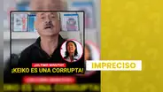 Actor Gustavo Bueno sí advirtió que un gobierno de Keiko Fujimori sería un peligro para la democracia, pero video no es actual: corresponde a las Elecciones 2021