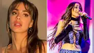 Cantante Tini sufre corte en pleno concierto en el Estadio Nacional y pide ayuda a su equipo de trabajo