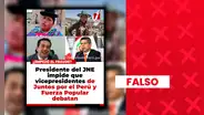 Es falso que el JNE haya impedido el debate entre candidatos a la vicepresidencia de Juntos por el Perú y Fuerza Popular