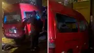 Lanzan dos bombas molotov contra combi de Los Rojitos en SJM: al menos 3 bandas extorsionan a la empresa