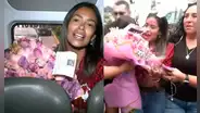 ¡Como una diva! Shirley Arica salió de ‘La granja VIP Perú’ solo a votar y sus fans la llenaron de regalos y abrazos
