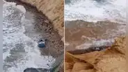 Naufragio en la Bahía de Paracas: dos pescadores desaparecen en medio de fuerte oleaje