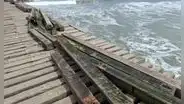 ¡Histórico muelle en ruinas! Fuertes oleajes dejan graves daños en puerto de Chiclayo y perjudican a pescadores