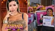 Fans de Shirley Arica realizan plantón frente a Panamericana TV y denuncian presuntas irregularidades en 'La Granja VIP Perú' tras audio filtrado