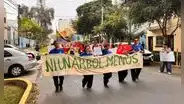 "Les están quitando la vida": Vecinos marchan en defensa del Campo de Marte y denuncian daños a más de 20 árboles