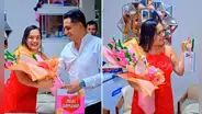 Lesly Águila tiene inesperada reacción al recibir romántico regalo de su novio, músico de Corazón Serrano