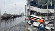 Congestión vehicular tras cierre de accesos al Centro Histórico de Lima por restricción de la MML: buses varados y pasajeros caminando