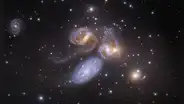 Astrónomos captan la fusión de 6 galaxias para formar una de las megaestructuras más grandes del universo