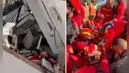 Bomberos peruanos rescatan a mujer atrapada durante 86 horas en edificio de 15 pisos tras terremoto en Venezuela
