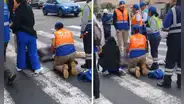 Trabajador de la Municipalidad de Lima sufre accidente de tránsito en plena avenida Abancay del Centro Histórico