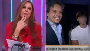 Esposo e hijo de Rebeca Escribens aparecen por primera vez en televisión y hacen llorar a la conductora con emotivo mensaje: "Soy muy celosa"