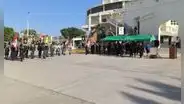 Izamiento del pabellón nacional - Corte de Sullana