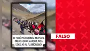 Es falso que este video corresponda a una movilización en contra de Keiko Fujimori: en realidad, se trata de la peregrinación al Señor de Qoyllurit'i