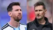 Miroslav Klose elogia a Messi tras romper su récord en los Mundiales: "Es un fenómeno increíble"