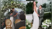 Madre de la hija de Said Palao se casó en emotiva ceremonia: así fue el momento que la hizo quebrarse