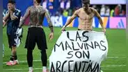 Lo Celso celebró la clasificación de Argentina con una bandera de las Islas Malvinas tras vencer a Inglaterra en el Mundial 2026