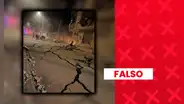 Es falsa la imagen viral que muestra una calle destruida por el sismo de Junín: fue generada con inteligencia artificial