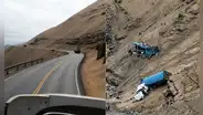 Cierran el Serpentín de Pasamayo: tránsito suspendido por camión que se despistó y cayó a un abismo