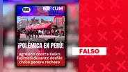 El video que muestra un ataque contra Keiko Fujimori durante el desfile militar es falso: corresponde a un simulacro realizado en Moquegua