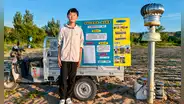 Con tubos y botellas de plástico, un joven de 14 años podría haber encontrado una forma de llevar agua donde casi no existe