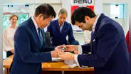Visita ilustre: Comite Olímpico Peruano recibió al presidente de la Federación Internacional de Gimnasia, Morinari Watanabe