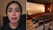 Mujer denuncia que hombre la habría vigilado desde un cubículo de un baño en conocida cadena de cines en San Miguel