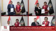 Corte de Lambayeque reconoce a equipo del Módulo de Violencia de Jaén