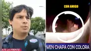 Carla Campos Salazar, novia de Curwen, es ampayada con otro hombre y tiktoker da curiosa declaración: “No es un beso en la boca, lo está saludando”