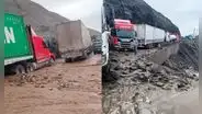 Mujer fallece frente a su esposo en la Panamericana Sur tras quedar varada por deslizamientos en Arequipa