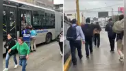 Usuarios del Metropolitano reportan demoras y largas filas por bus malogrado en estación Parque del Trabajo
