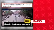 Este video no muestra el terremoto de Ayacucho: las imágenes corresponden al sismo ocurrido en Nepal en 2015