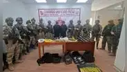 Fuerzas Armadas incautan arsenal de guerra y capturan a dos personas en Pataz