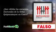 La encuesta de Quipucamayoc no tiene ficha técnica, ni tiene validez ante el JNE